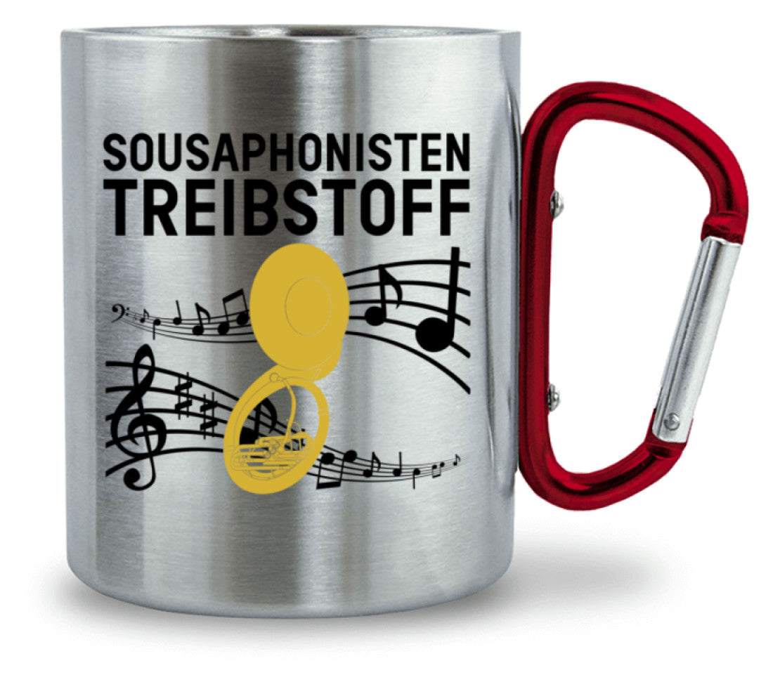 Edelstahl Tasse Sousaphon mit Karabiner
