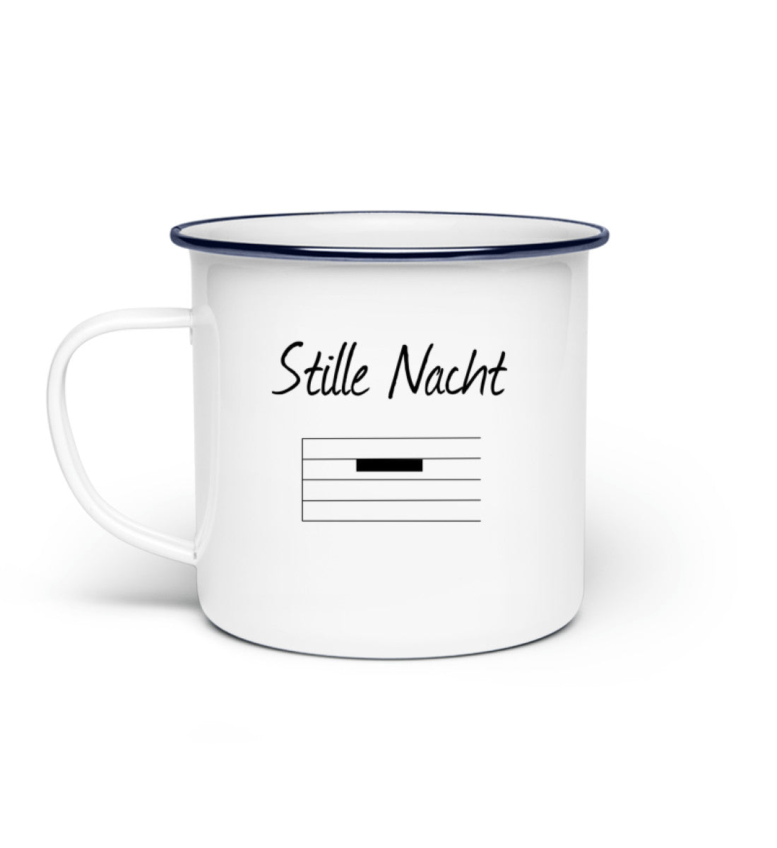 Musiker Emaille Tasse Stille Nacht